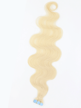 Brooklyn Hair #613 Tape-In Extensions Soft Body Wave in Platinum Blonde